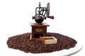 Vintage hand coffee grinder Royalty Free Stock Photo