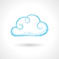 Vintage Hand Drawn Cloud Symbol