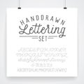 Vintage hand drawn type lettering set Royalty Free Stock Photo