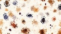 Vintage Handpainted Animal Footprints Seamless Pattern AI Generated