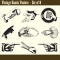 Vintage Hands Vectors