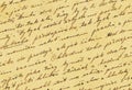 Vintage handwriting Royalty Free Stock Photo