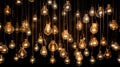 vintage hanging industrial light bulbs