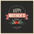 Vintage Happy Mothers Day Card