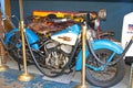 Vintage Harley Davidson Motorcycle at Antique Shop