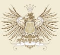 Vintage heraldic eagle Royalty Free Stock Photo