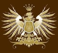 Vintage heraldic eagle