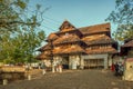 Vintage heritage Gopuram of Vadakkunathan Shiva Temple Royalty Free Stock Photo