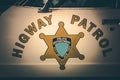 Vintage Highway Patrol Royalty Free Stock Photo