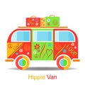 Vintage hippie van