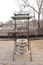 Vintage historical well in downtown in Odessa, Ukraine