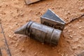 Vintage home blower in the courtyard of the Crusader fortress of the old city of Acre in northern Israel