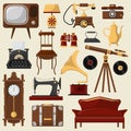 Vintage home furniture and accessories.