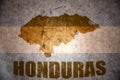 Vintage honduras map Royalty Free Stock Photo