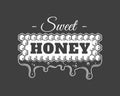 Vintage honey label