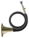 Vintage horn postilion Royalty Free Stock Photo