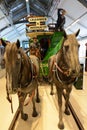 Vintage horse carriage - London transport museum Royalty Free Stock Photo