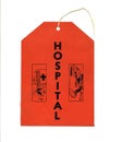 Vintage Hospital Tag