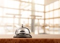 Vintage hotel reception service desk bell Royalty Free Stock Photo