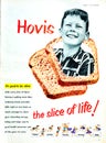 Vintage 1956 Hovis Bread magazine advert