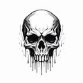 Vintage Human Skull Artistic Legacy