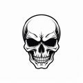 Vintage Human Skull Timeless Symbol