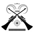 Vintage Hunting Label, Logo of Badge. Hunters Club