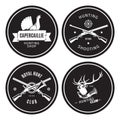 Vintage hunting shop emblems