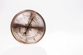 Vintage hygrometer isolated on white background Royalty Free Stock Photo
