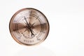 Vintage hygrometer isolated on white background Royalty Free Stock Photo