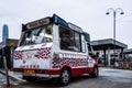 Vintage ice cream truck in Hong Kong