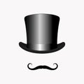 Vintage icon gentleman vector illustration Royalty Free Stock Photo