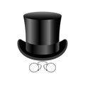 Vintage icon gentleman vector illustration Royalty Free Stock Photo