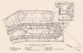 Vintage diagram of cleat-step escalator