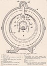 Vintage diagram of a Gyral Gear