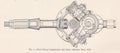 Vintage illustration of a Four Piston Compressed Air Drill