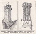 Vintage illustrations of chimneys 1900s.