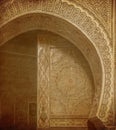 Vintage image of Ancient doors, Morocco Royalty Free Stock Photo