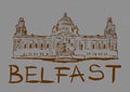 Vintage image of Belfast city