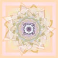 FLOWER MANDALA. DAHLIA FLOWER. PASTEL COLORS PALLET. ABSTRACT BACKGROUND. MONOCROME PALLET