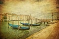 Vintage Image Of Grand Canal, Venice