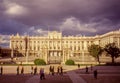 Vintage image of Palacio Real, Madrid, Spain
