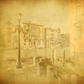 Vintage image of Venice, Italy Royalty Free Stock Photo