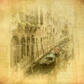 Vintage image of Venice, Italy Royalty Free Stock Photo