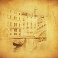 Vintage image of Venice, Italy Royalty Free Stock Photo