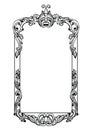 Vintage Imperial Baroque Mirror frame. Vector French Luxury rich intricate ornaments. Victorian Royal Style decor Royalty Free Stock Photo