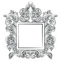 Vintage Imperial Baroque Rococo frame Royalty Free Stock Photo