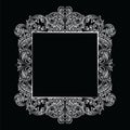 Vintage Imperial Baroque Rococo frame Royalty Free Stock Photo