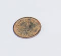 Vintage indian 1 paise coin which was established on 1957