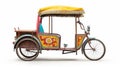 Vintage Indonesian Art Inspired Tricycle With Traditional Decor